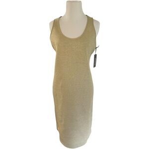 "Worth" Gold Sleeveless Dress